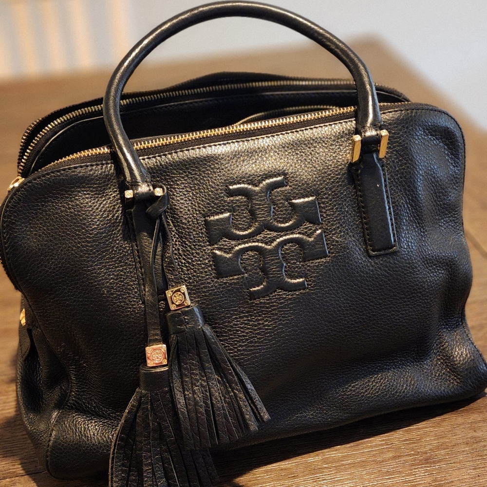 Tory Burch Black Crossbody Bag with Gold Hardware